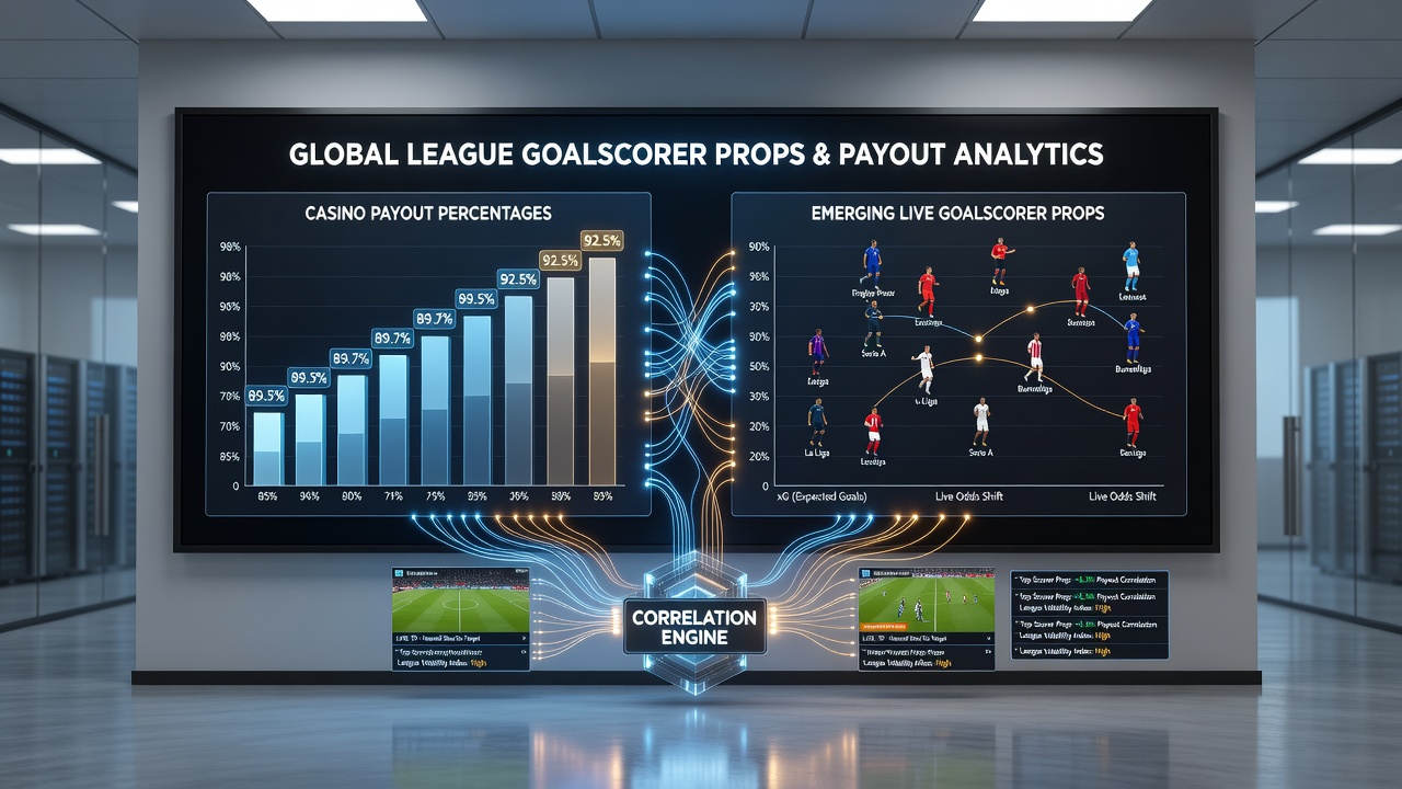Darstellung von Live-Datenströmen zwischen Casino-RTP und Fußball-Torschützenprops