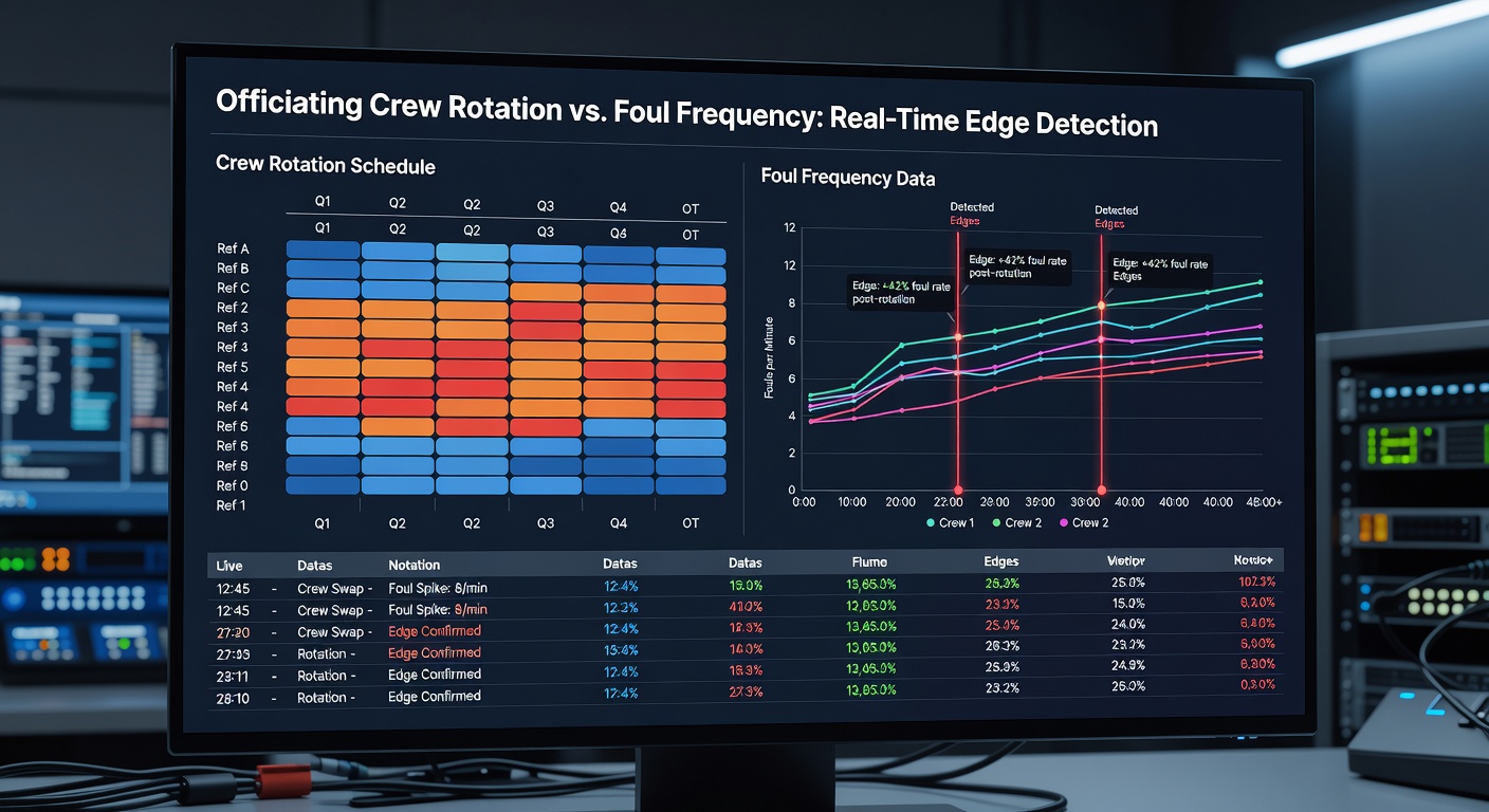 Analyse von Foul-Frequenzen und Crew-Rotationen in internationalen Wettbewerben