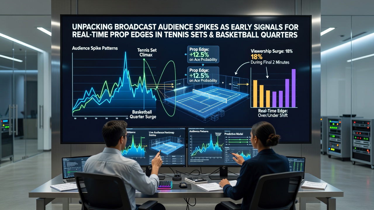 Analyse von Zuschauerspitzen während Live-Übertragungen von Tennis-Matches und Basketball-Spielen